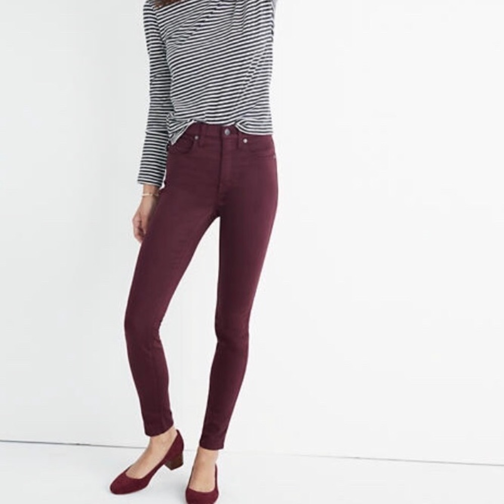 Madewell skinny skinny jeans.